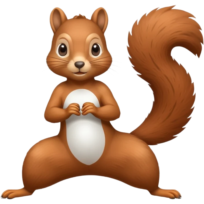 Squirrel doing Pilates  emoji