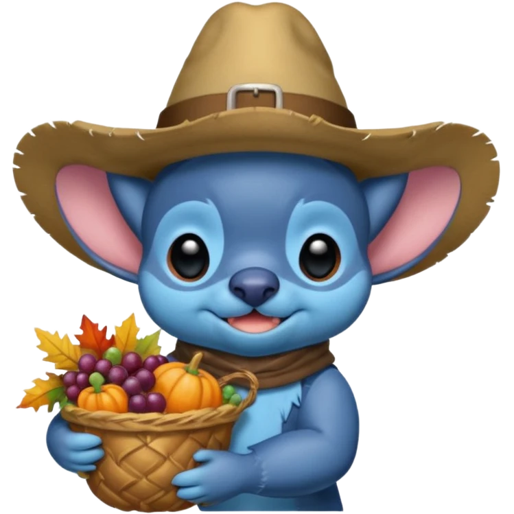 stitch at thanksgiving  emoji