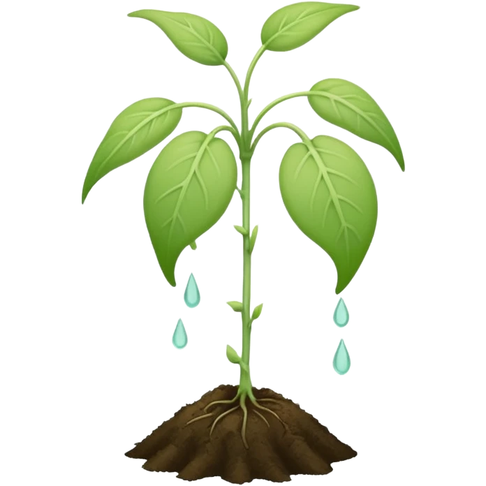 росток завял и согнулся
 emoji