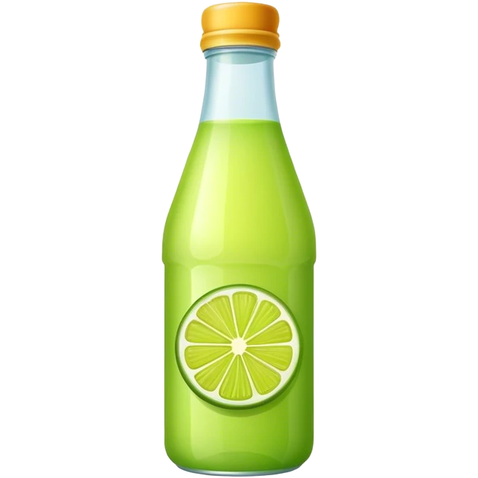 Lime juice bottle emoji