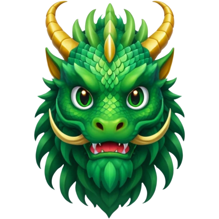 dragon with long bearded emoji