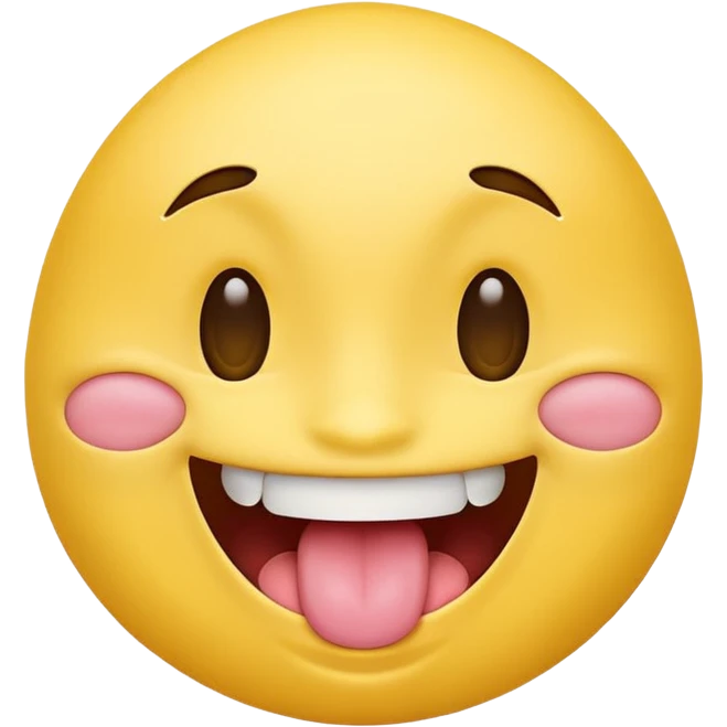 yellow face with tongue sticking out to the side emoji