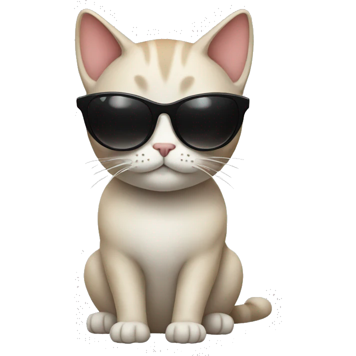 Cat with sunglasses emoji