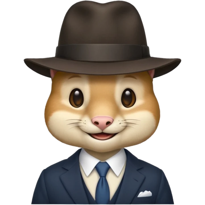 Animal with hat emoji