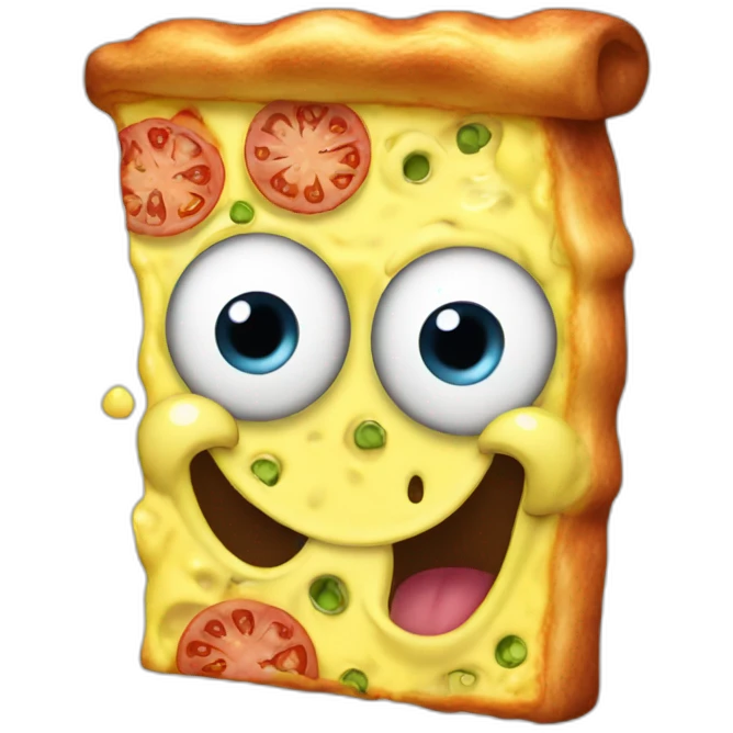 spongebob eating pizza emoji