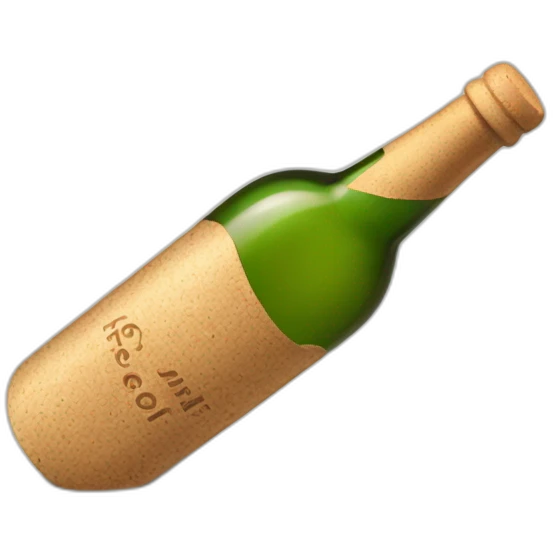 Bottle with Popping Cork emoji
