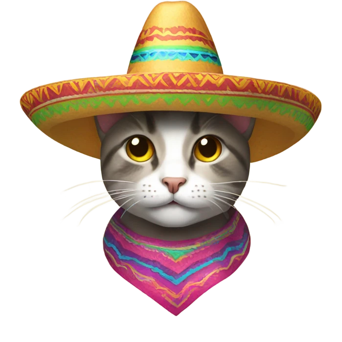 Cat wearing a sombrero  emoji