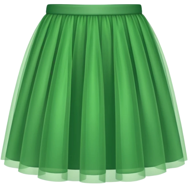 green tulle skirt emoji