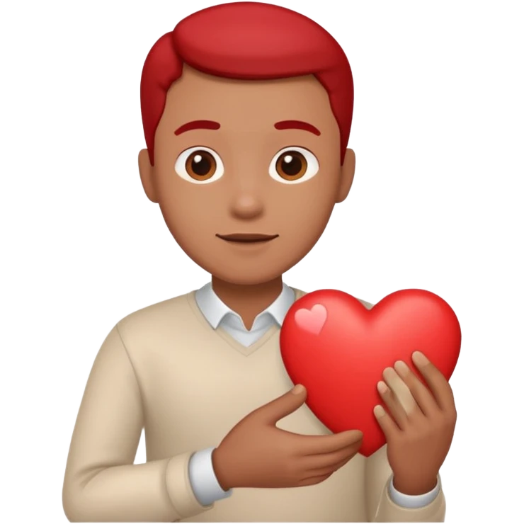 Heart with a man emoji