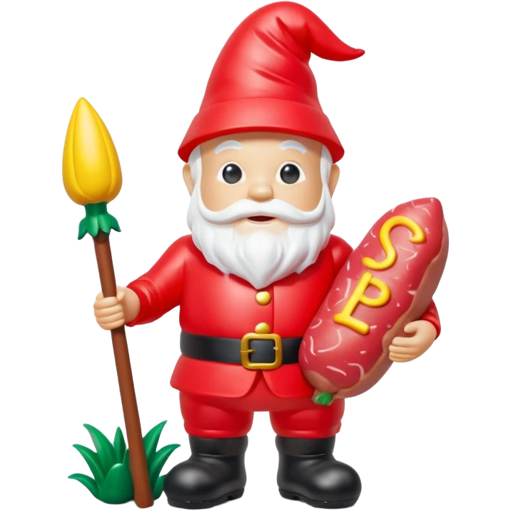   jeff koons style SPAM meat garden gnome inflatable  art emoji