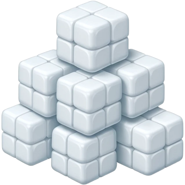 White sugar in cubes emoji