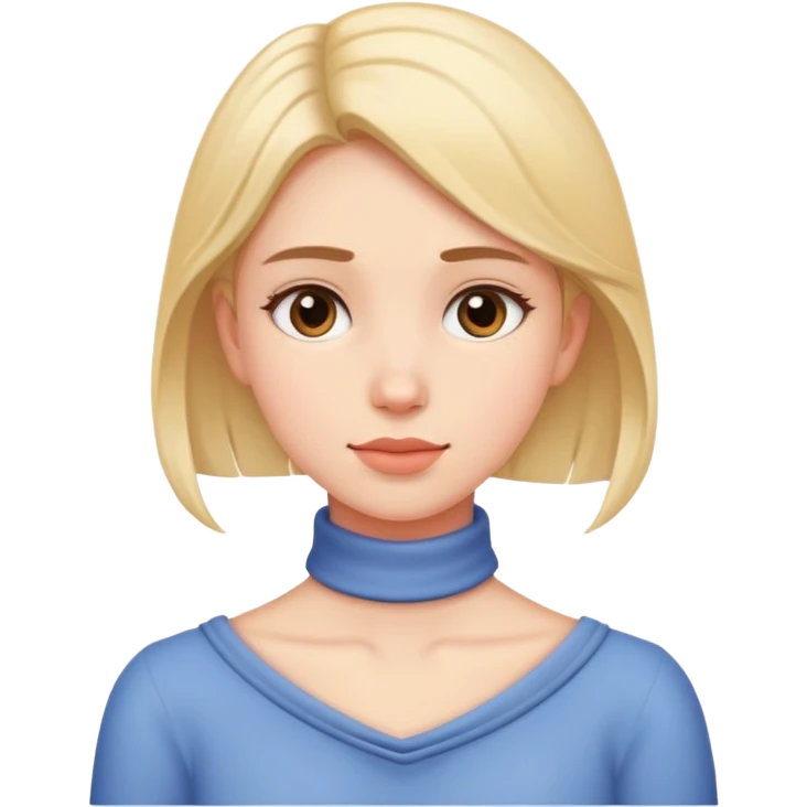 Hand around neck girl emoji