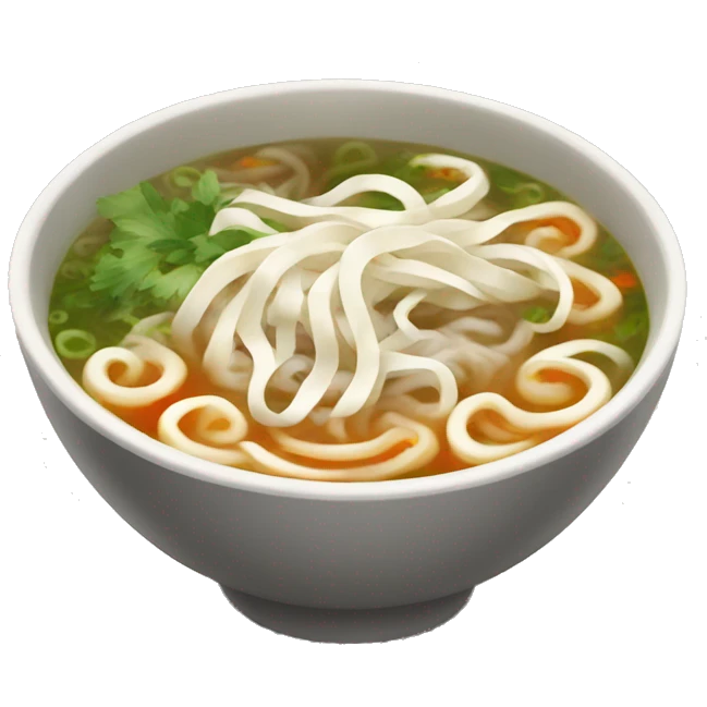 Pho Vietnamese noodle soup emoji
