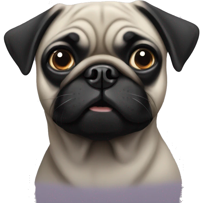 black pug emoji