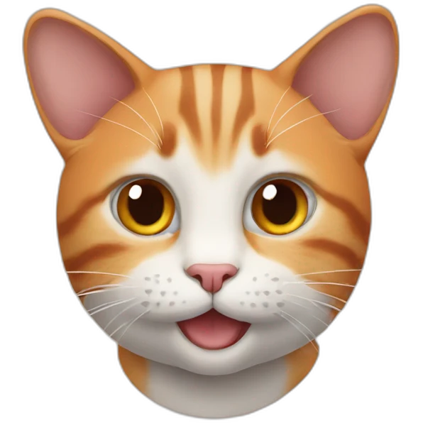 cat orange happy emoji
