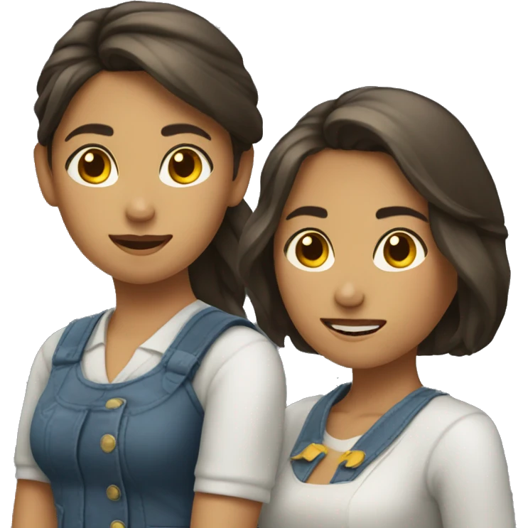 2 chicas abrazadas emoji