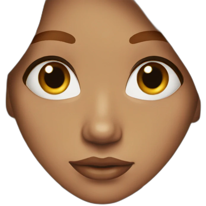 Female with brown eyes, red hair, nose piercing emoji