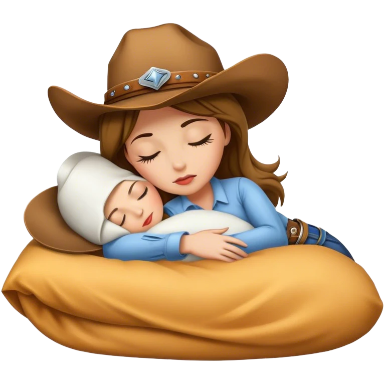 Cowgirl sleeping  emoji