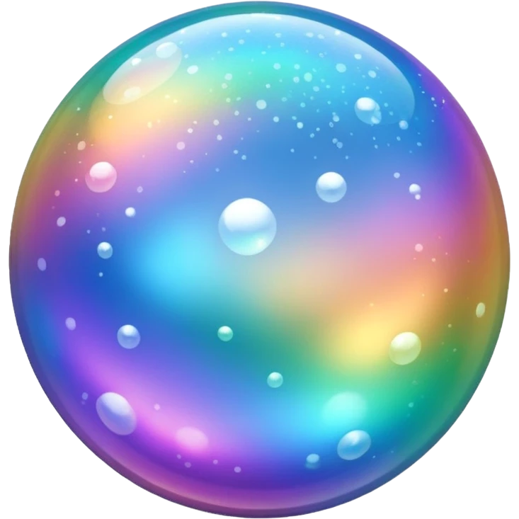 glitter bubbles emoji