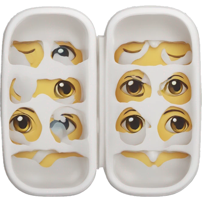 left/right contact lens case emoji