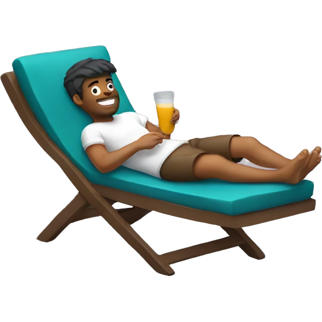 guy relaxing  emoji