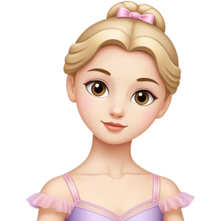 Bailarina blanca bonita  emoji
