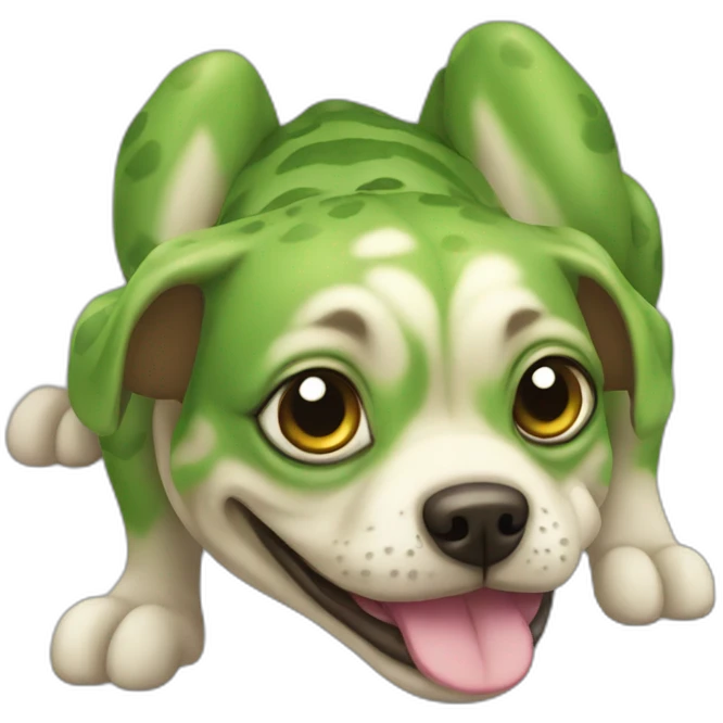 Chien grenouille emoji