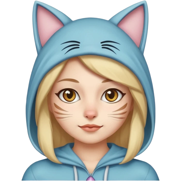 Woman wearing cat costume  emoji
