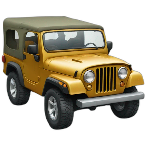 Very angry jeep emoji