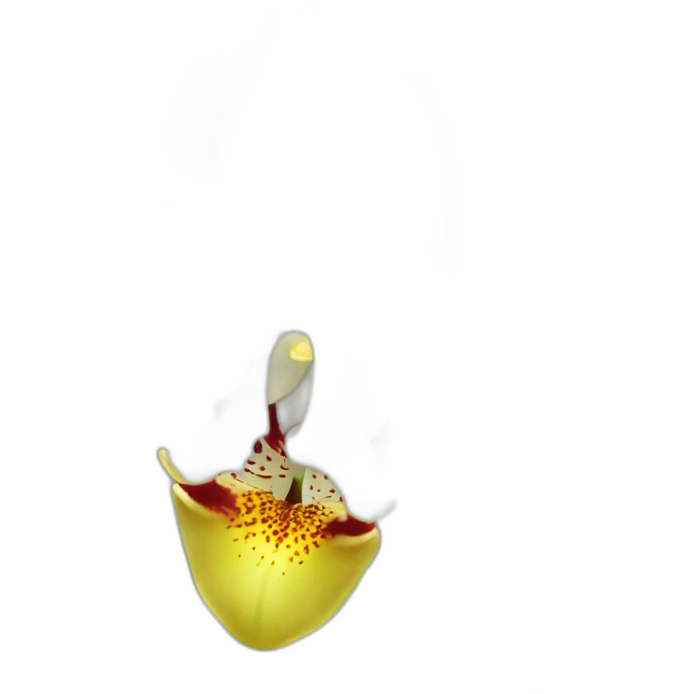  White cymbidium orchid emoji