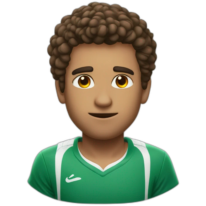Victor tennisman cheuveux marron yeux marrons emoji