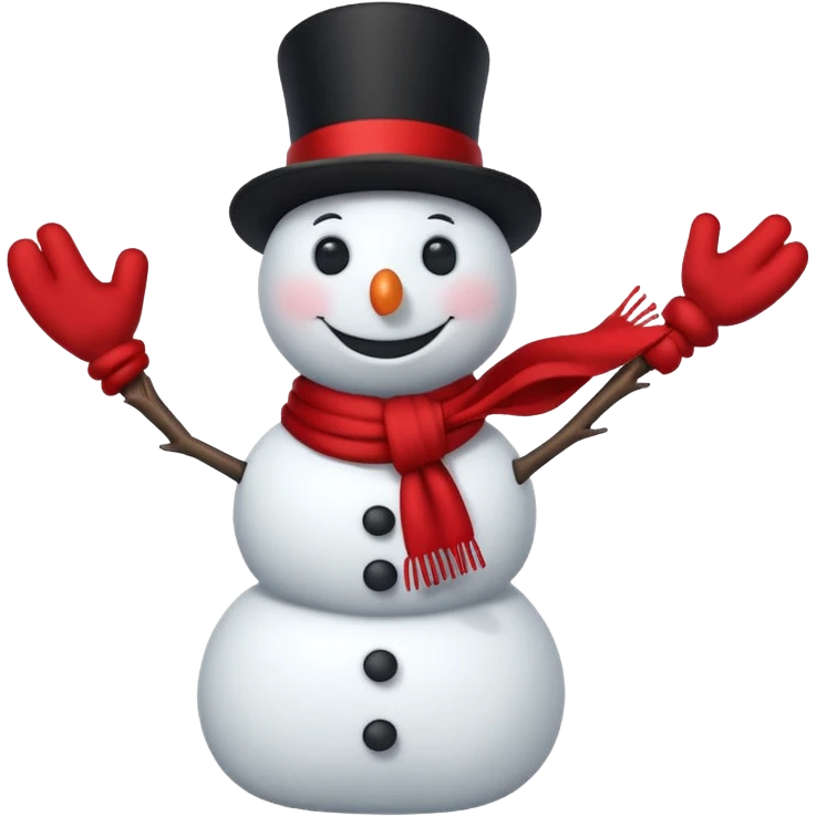 Cute snowman full body with legs and all emoji