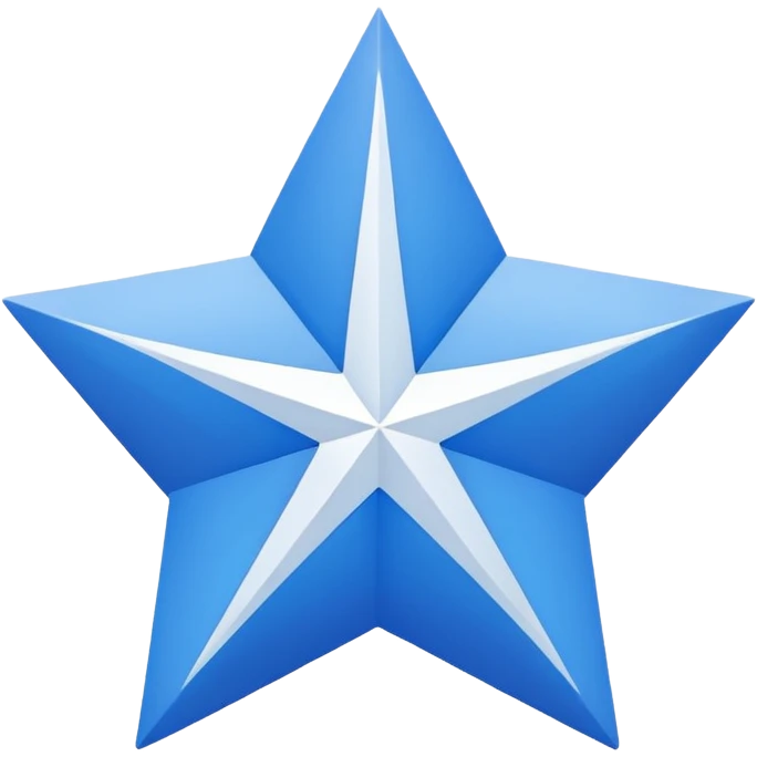 11 corner blue star with white tick on it emoji