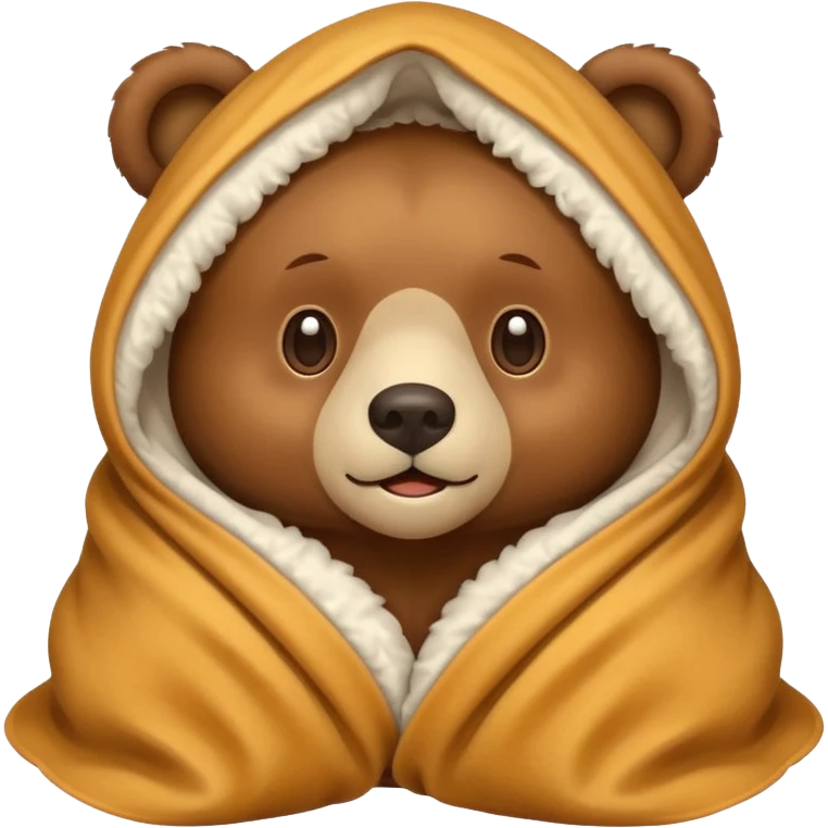 Bear under blacket emoji