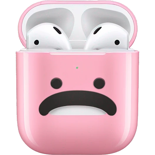 Pink AirPods maxes  emoji