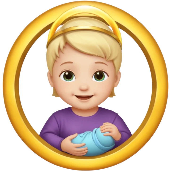 baby with halo emoji