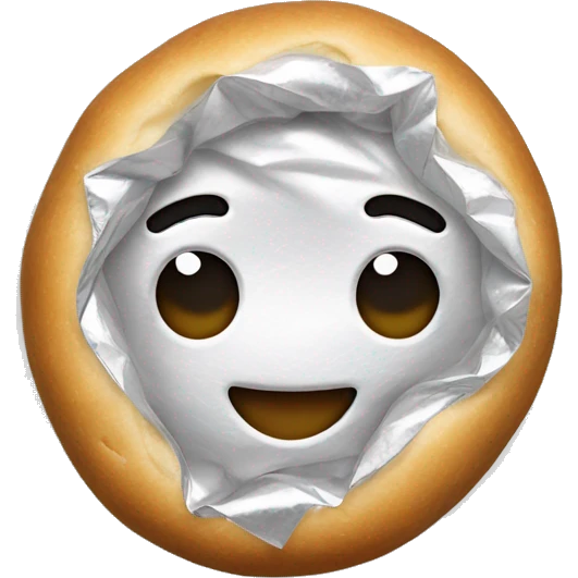 dough covered with plastic foil emoji