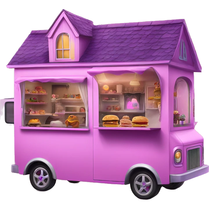 Barbie’s haunted dream house/food truck  emoji