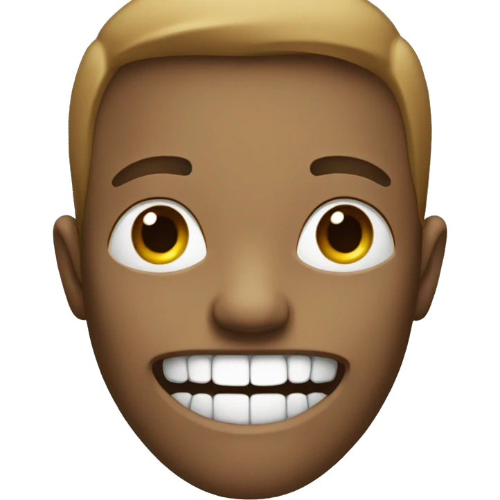 neutral expression with two big teeth emoji