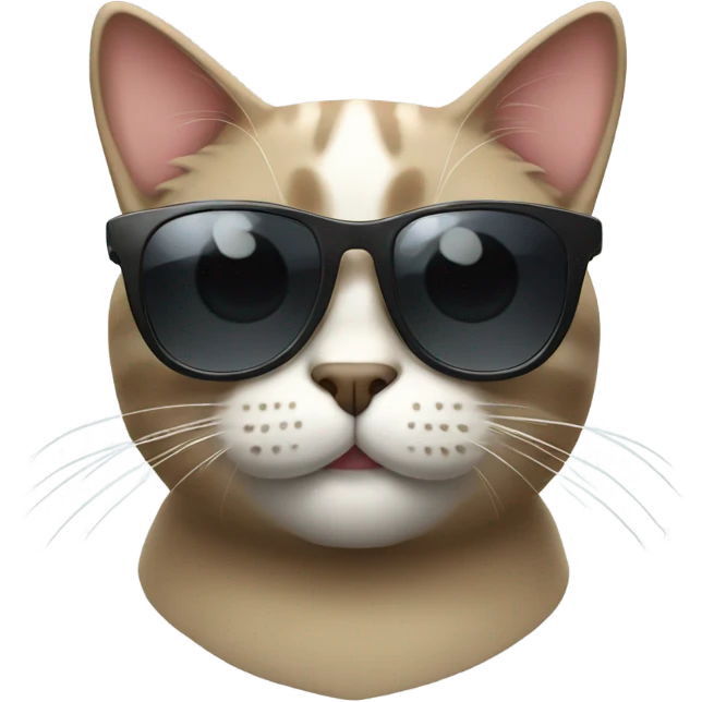 Cat with sunglasses emoji