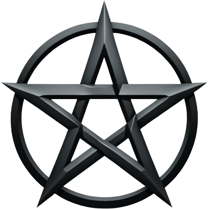 Pentagram satanic emoji