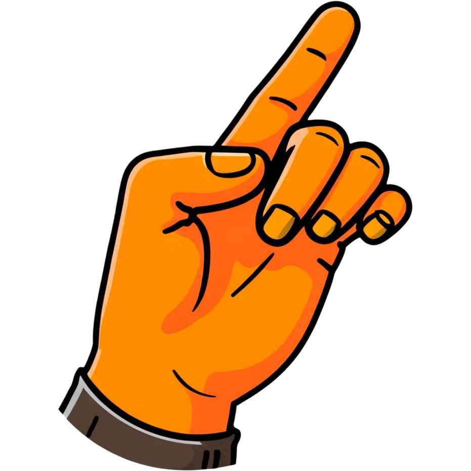blue middle finger emoji