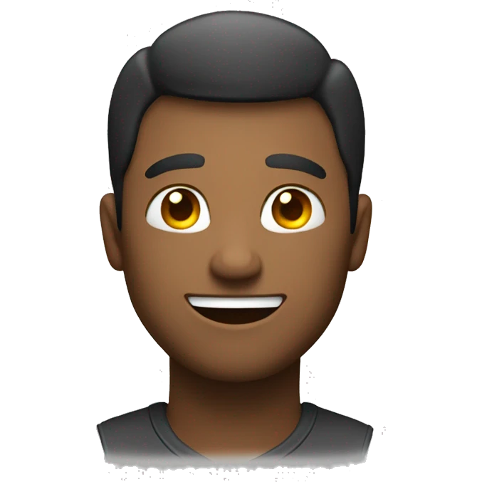 A Man smiling in the camera. full bod emoji