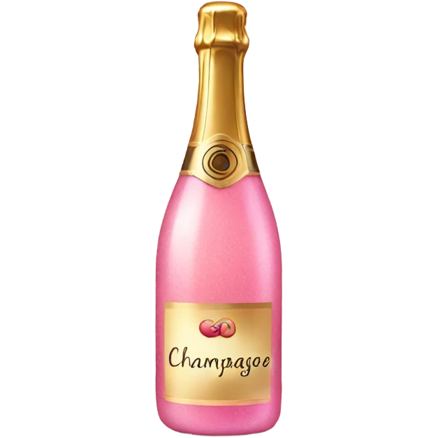 Pink champagne  emoji