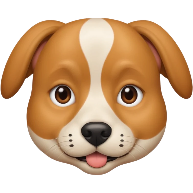 a human with dog face emoji