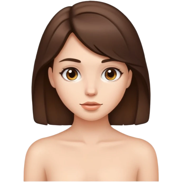 Girl brunette all nudes emoji