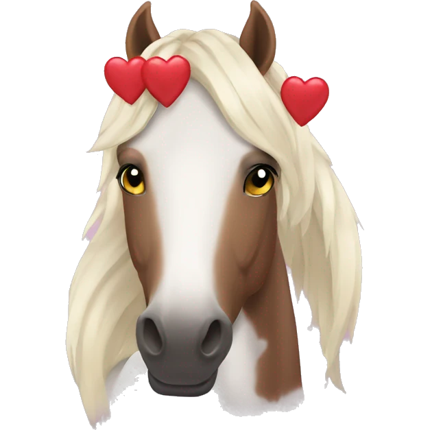 horse with hearts emoji