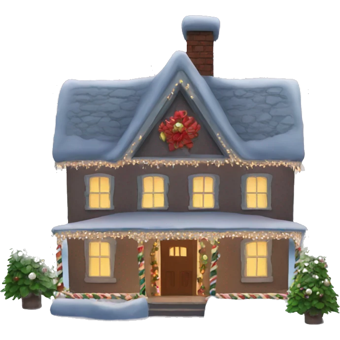 Christmas house emoji