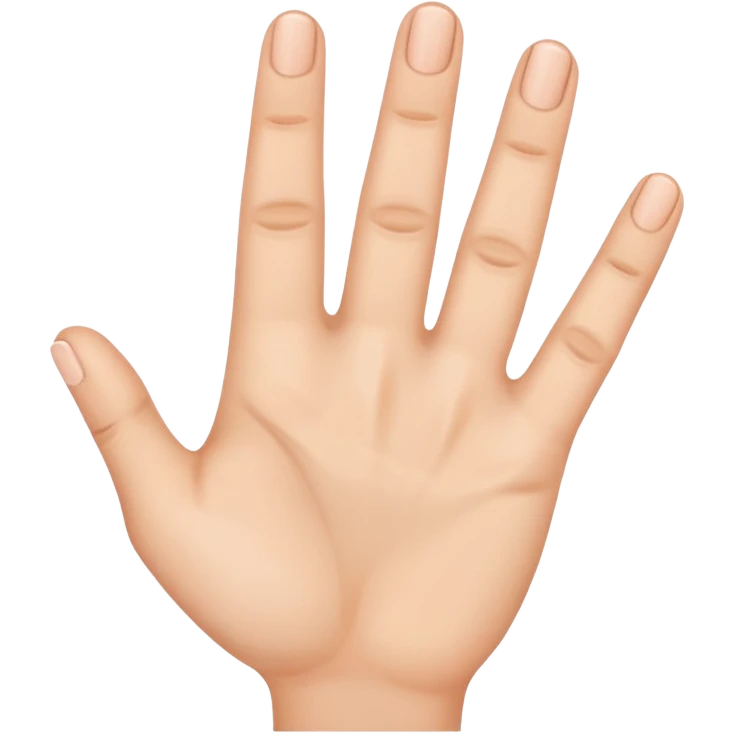 Hand showing 4 fingers emoji