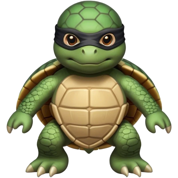 Turtle as a ninja emoji